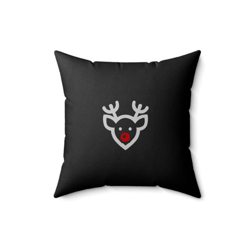 Rudolf Reindeer Christmas Xmas Square Pillow Cover