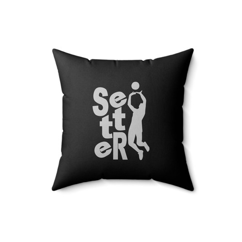 Setter Volleyball Graphic Square Pillow Cover