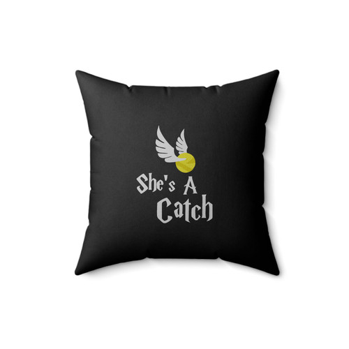 She's A Catch Harry Potter Inspired Square Pillow Cover