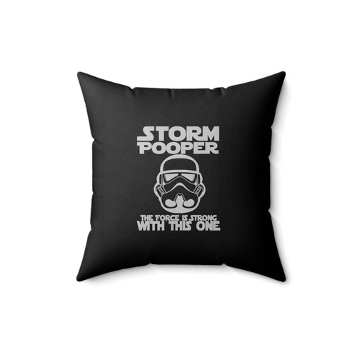 Storm Pooper Funny Super Hero Funny Rompers Square Pillow Cover