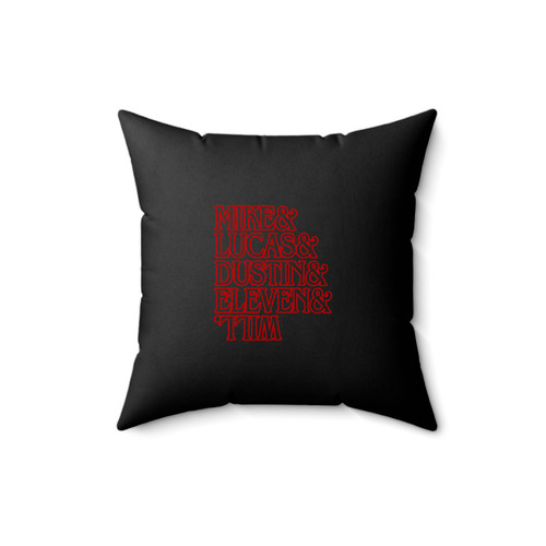 Stranger Things Characters Stranger Things Mike Lucas Dustin Eleven Square Pillow Cover