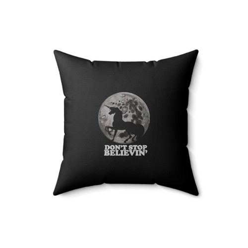 Unicorn Don't Stop Believing Square Pillow Cover