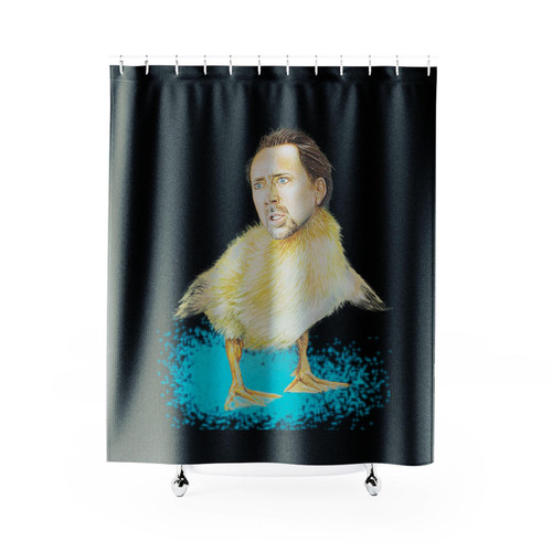 Nicolas Cage Duckling Shower Curtain