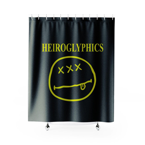 Nirvana Hieroglyphics Hierovana 1 Shower Curtain