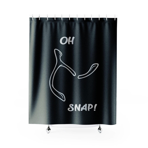 Oh Snap Broken Wishbone Shower Curtain