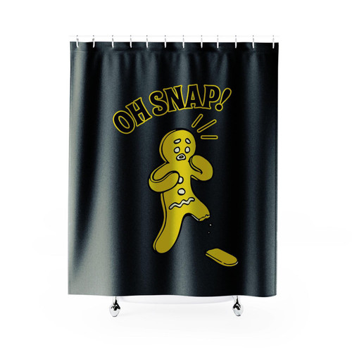 Oh Snap Gingerbread Man Shower Curtain