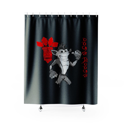 Ooga Booga Wumpa Fruit Crash Bandicoot Playstation Gaming Shower Curtain
