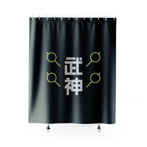 Overwatch Genji God Of War Spray Shower Curtain