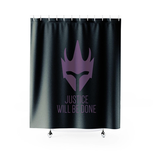 Overwatch Reinhart Quote Shower Curtain