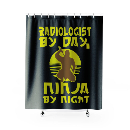 Plumber By Day Ninja By Night Shower Curtain