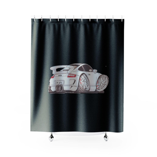Porsche 997 911 Gt3 Koolart Shower Curtain