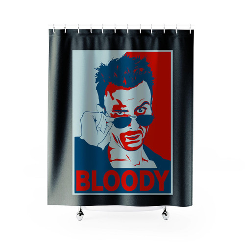 Preacher Bloody Obey Shower Curtain