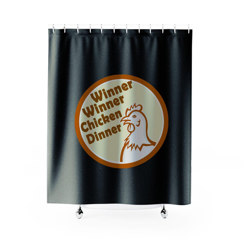 Pubg Chicken Dinner Shower Curtain