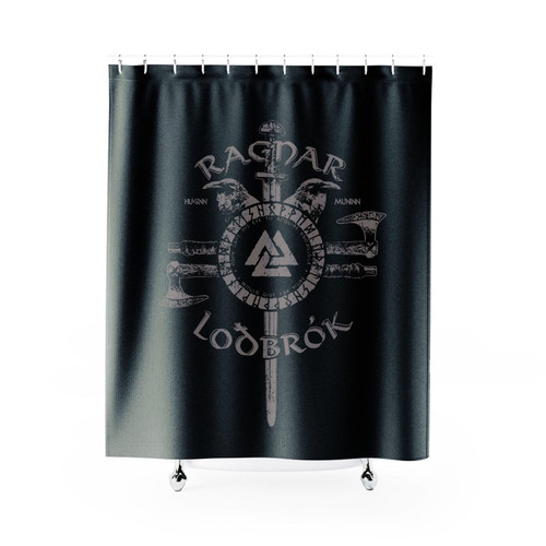Ragnar Lothbrok A Vikings Inspired Shower Curtain