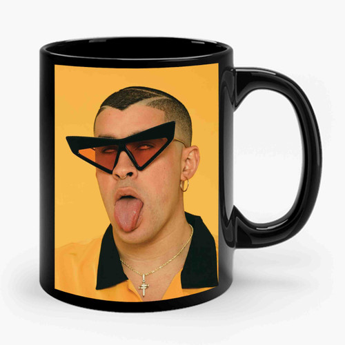 Bad Bunny With Sunglasses Ceramic Mug