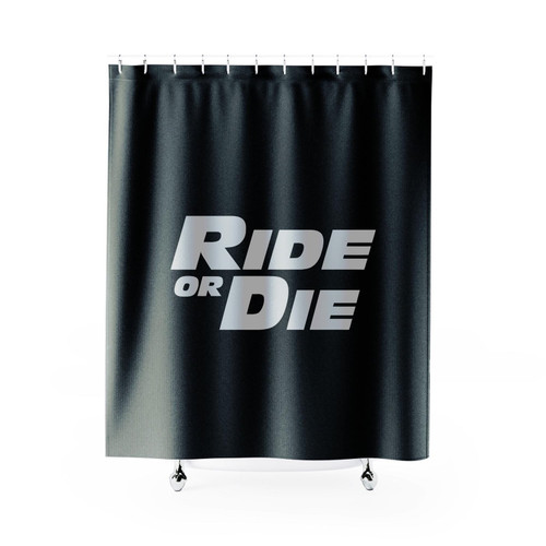 Ride Or Die Fast And Furious Paul Walker Vin Diesel Shower Curtain
