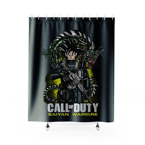 Saiyan Warfare Dragon Ball Z Shower Curtain