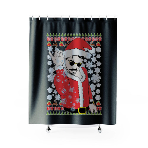 Salt Bae Santa Ugly Christmas Funny Shower Curtain
