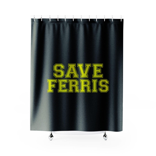 Save Ferris Boys Retro Movie Ferris Buellers Day Off Shower Curtain