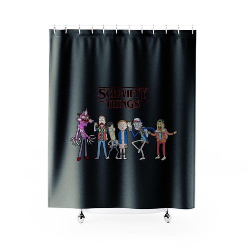 Schwifty Things Shower Curtain