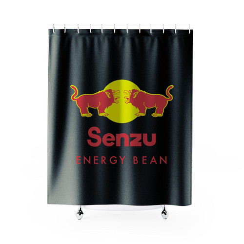 Senzu Bean Dragon Ball Logo Shower Curtain