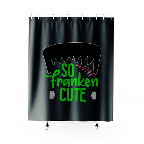 So Franken Cute Halloween Frankenstein Shower Curtain
