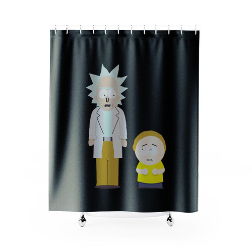 South Park Rick Rick And Morty Shower Curtain South Park Rick Rick And Morty Shower Curtain