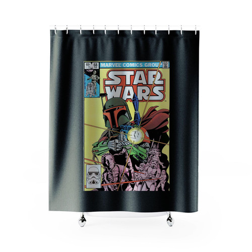 Star Wars Boba Fett Comic Shower Curtain