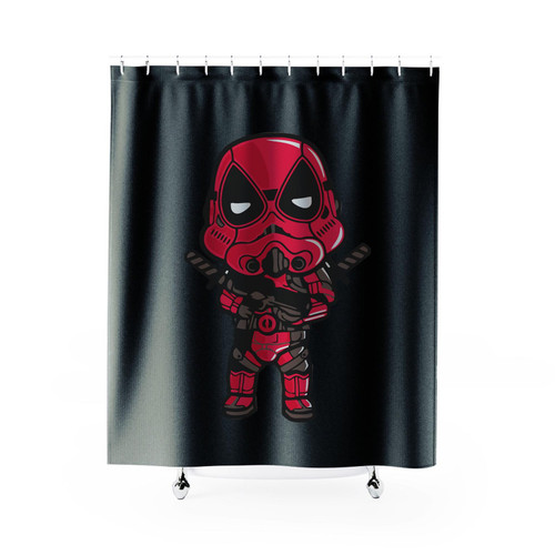 Star Wars Deadpool Stormtrooper Mashup Dead Trooper Shower Curtain