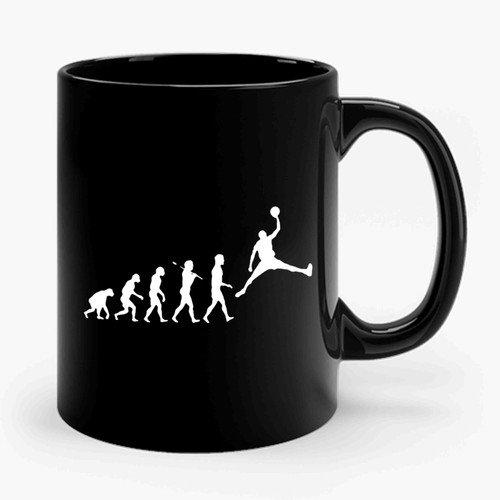 Basketball Evolution Slam Dunk Ceramic Mug