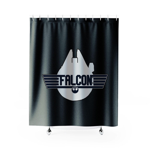 Star Wars Millennium Falcon Top Gun Shower Curtain