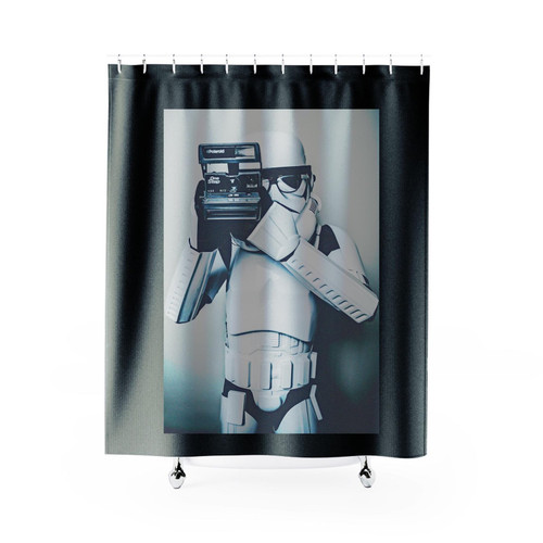 Stormtrooper Star Wars Selfie Retro Shower Curtain