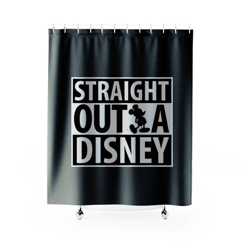 Straight Outta Disney Mickey Mouse Shower Curtain