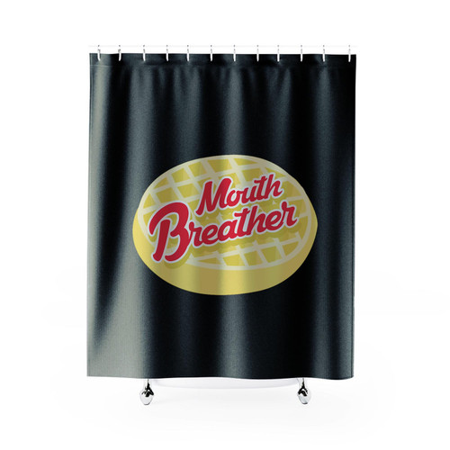 Stranger Things Waffle Mouth Breather Shower Curtain