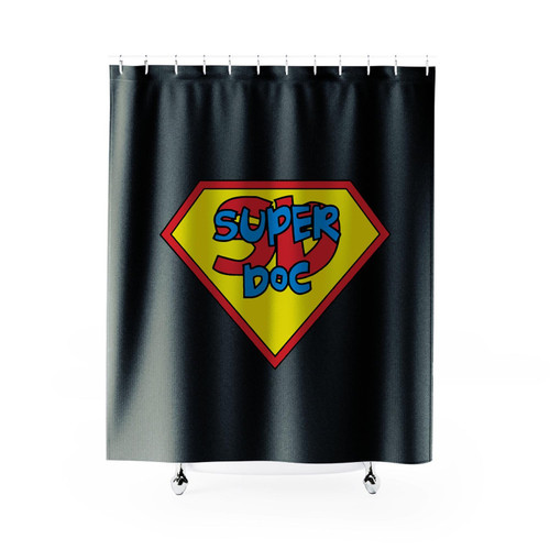 Super Doc Logo Shower Curtain