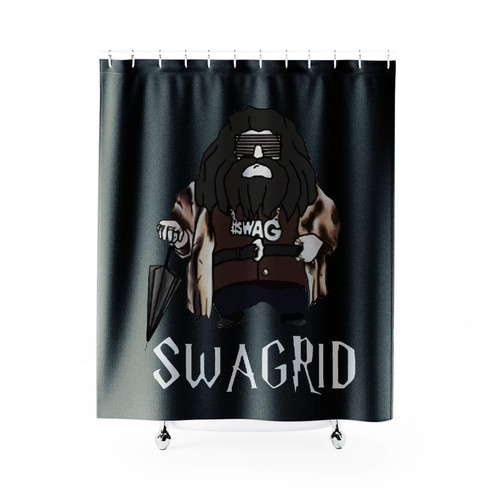 Swagrid Harry Potter Parody Quirky Funny Nerdy Shower Curtain