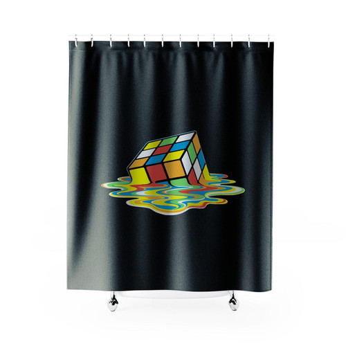 The Big Bang Theory Rubik's Cube Shower Curtain