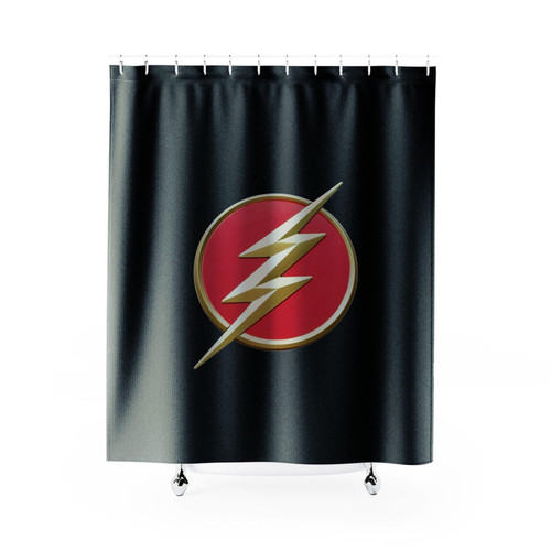 The Flash Lightning Bolt Symbol Dc Shower Curtain