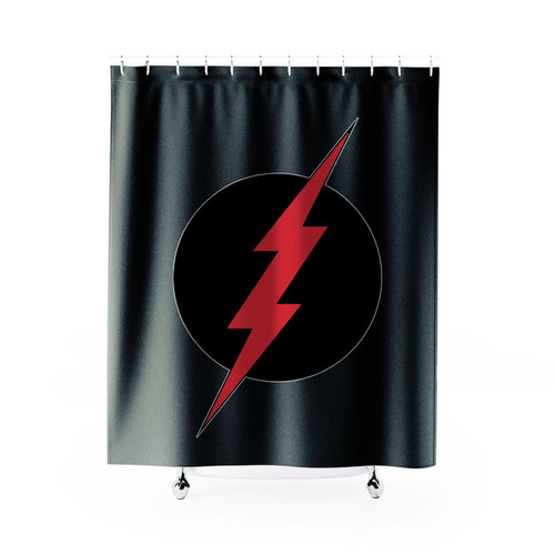 The Flash Reverse Flash Symbol Dc Comics Shower Curtain