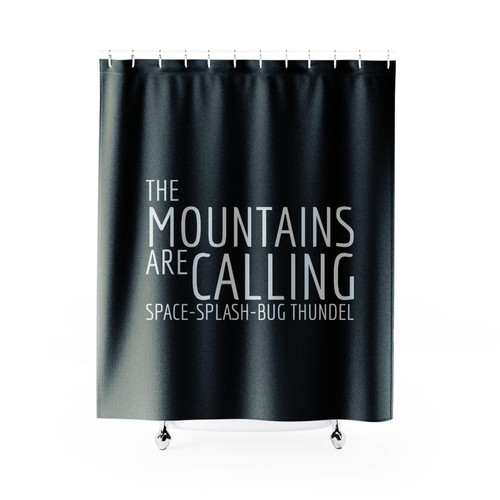The Mountains Are Calling Space Splash Big Thunder Mountain Shower Curtain