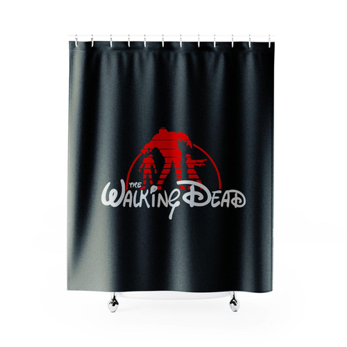 The Walking Dead Disney Logo Shower Curtain