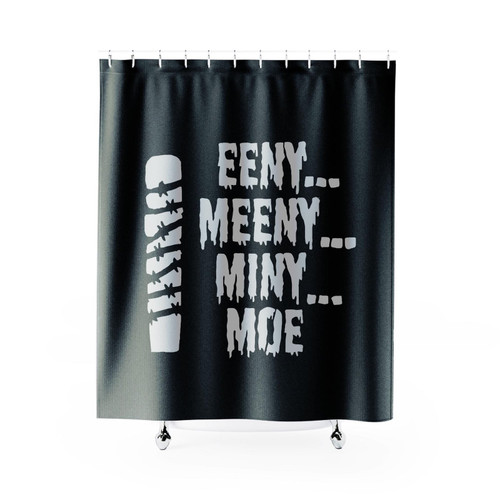 The Walking Dead Eeny Meeny Miny Moe Negan Shower Curtain