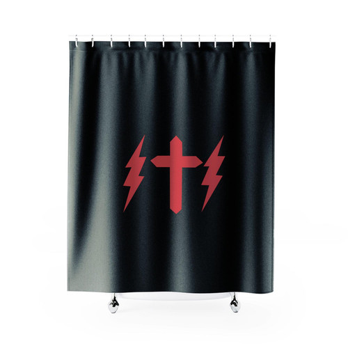 The Weeknd Lightning Cross Starboy Music Shower Curtain