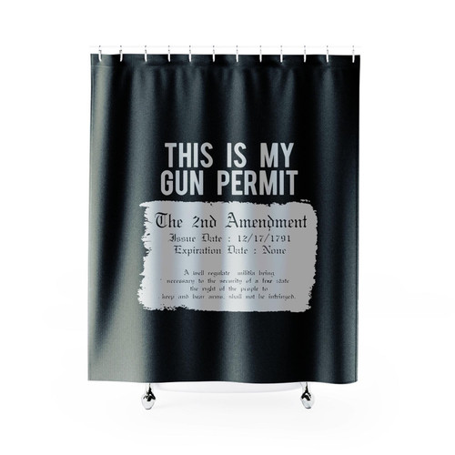 This Is My Gun Permit 2Nd Amendment Shower Curtain