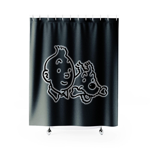 Tintin Draw And The Dog Shower Curtain