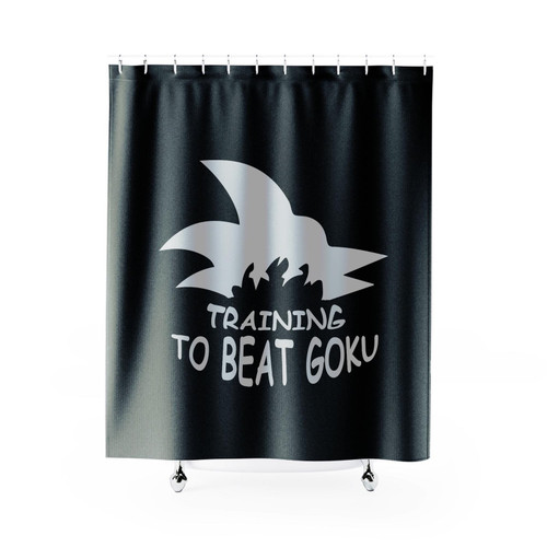 Training To Beat Goku Dragon Ball Z Shower Curtain