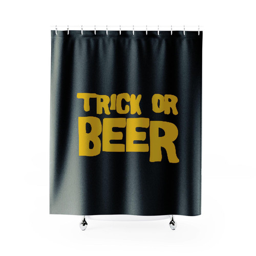 Trick Or Beer Halloween Shower Curtain