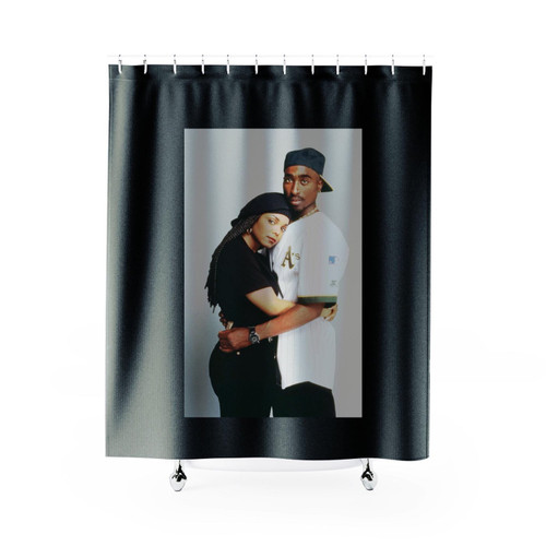 Tupac 2Pac & Janet Jackson Hug Poetic Justice Shower Curtain