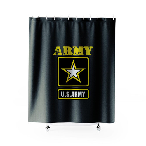 Us Army Logo Veteran Shower Curtain
