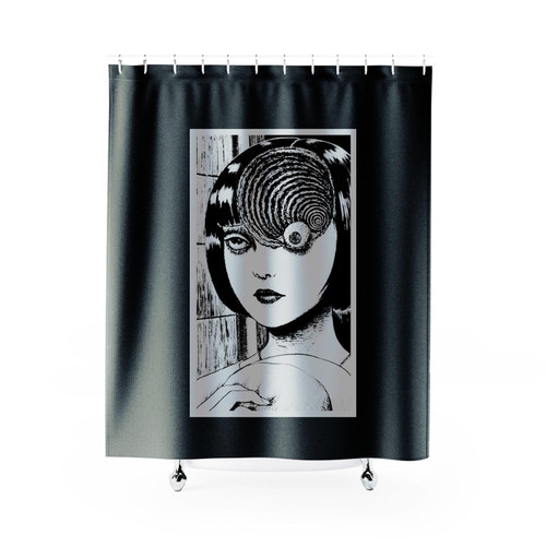 Uzumaki Junji Ito Japanese Horror Manga Shower Curtain